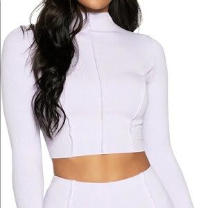 Naked Wardrobe Lavender Snatched top